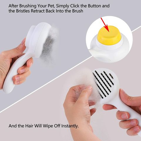 Dropship Dog Brush For Shedding Dematting Pet Grooming Cat Hair Undercoat  Rake Comb Brush to Sell Online at a Lower Price