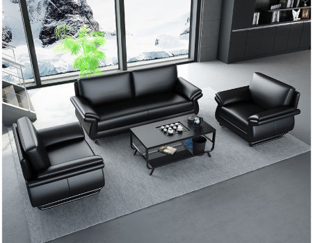 leather office sofa set