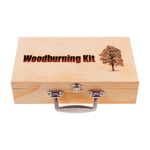 Buy Wholesale China Wood Case Creative Diy Carving Wood Burning Kit Tool  Set With Pyrography Pen Adjustable Temperature & Wood Burning Kit at USD  12.03