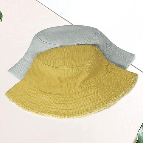REFFER Unisex Cotton Reversible Double Sided Wear Embroidered Packable Bucket Hat for Women Summer hat Travel hat Beach Sun Hat