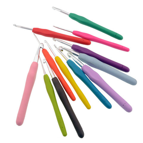 Plastic Crochet Hooks 12pcs Set 2-10mm 