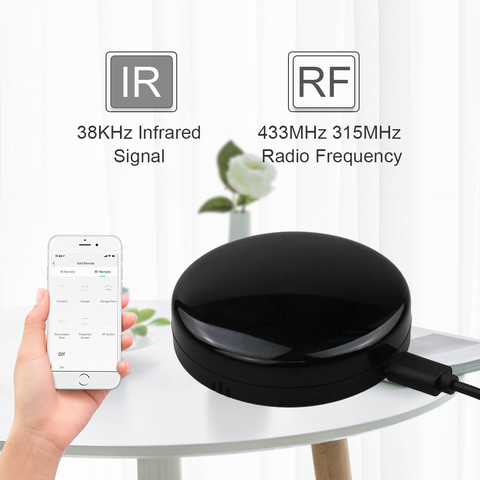 Smart IR RF Universal Remote: Infrared WiFi Remote Controller, IR/RF Smart  Home Hub, IR Emitter and RF Blaster for Fan AC TV DVD, Tuya/Smart Life App