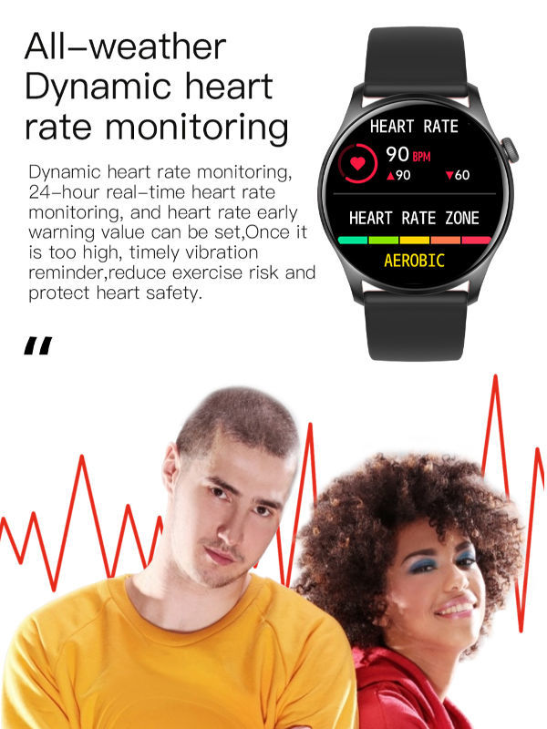 Išmanusis laikrodis Round Fitness Gps Reloj Sport Android io SDK NQR15 Realaus laiko širdies ritmas Žaidimas Išmanusis laikrodis tiekėjas