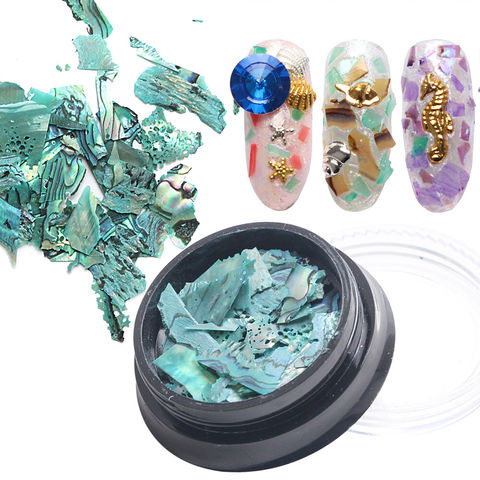 12 Grids Mermaid Nail Art Glitter Flakes,3D Aurora Heart Nail