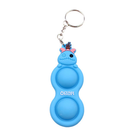 Stitch Shaped Pop Fidget Keychain