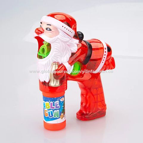 Bubble Blowers eco friendly 4 Lights Lucency Plastic Cartoon Santa Bubble Gun Explore China Wholesale Bubble Blowers and Bubble Gun Water Toys Pool Games Globalsources