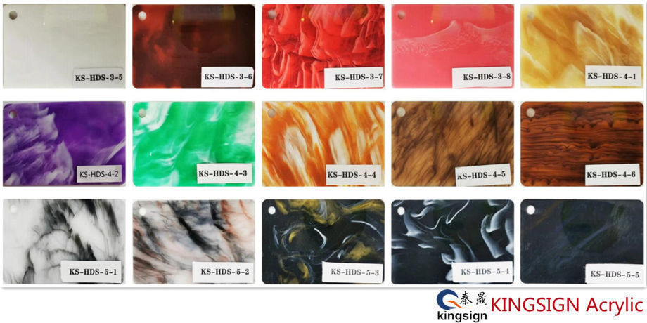 KINGSIGN® Marble Acrylic Sheet Custom Cut Advertising Acrylic Sheet For Furniture Decoration supplier