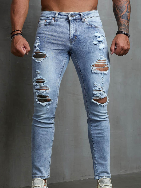 mens jeans slim fit ripped