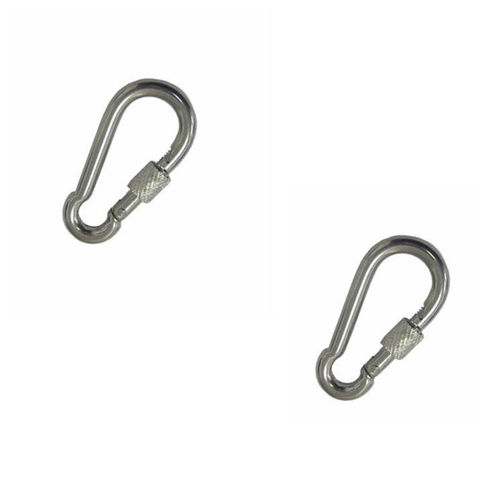 4 Inch Spring Snap Hook Carabiner - 304 Stainless Steel Snap Hook Heavy Duty