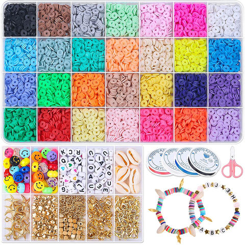 Buy Wholesale China Clay Beads 5600pcs 28colors Flat Round Polymer Clay  Spacer Beads With Pendants Colorful Letter Beads & Clay Beads at USD 4.8