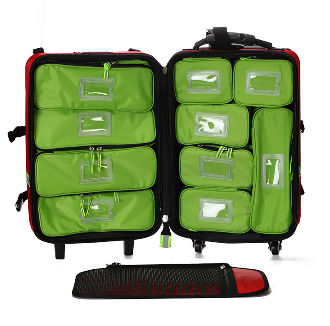 Buy Wholesale China First-aid Trolley Wheels Travel Bags Carrier Made With  Extra Compartments For Traveling Waterproof & Medical First-aid Travel  Rolling Bag at USD 15.5