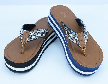 Wedge shoes for women fashion platform waterproof flip flops supplier