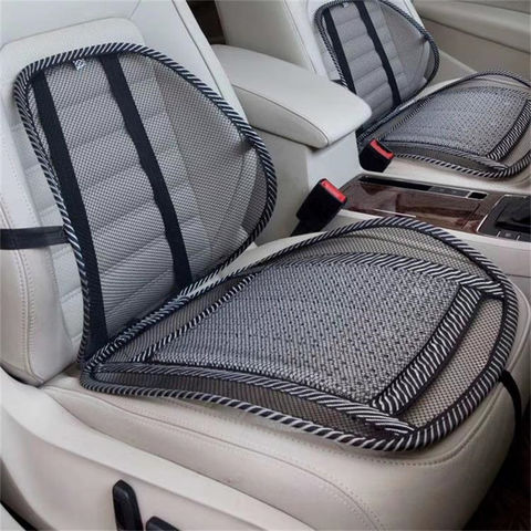 Car Universal Seat Cushion Summer Ice Silk Breathable Bamboo Silk Waist  Support