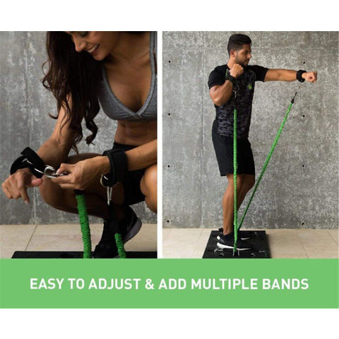 Portable Home Gym Men Women Workout Equipment Exercise Accessories W  Resistance Bands ABS Roller Press Push up Stand Tricep Bar Pilates Fitness  Kit - China Portable Home Gym and Push up Board