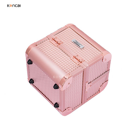 Buy Wholesale China Best Selling Rose Gold Abs Small Hard Case Makeup  Suitcase Beauty Box Vanity Case & Aluminum Beauty Case at USD 18.5