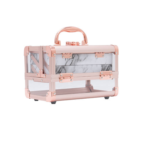 Buy Wholesale China Best Selling Rose Gold Abs Small Hard Case Makeup  Suitcase Beauty Box Vanity Case & Aluminum Beauty Case at USD 18.5