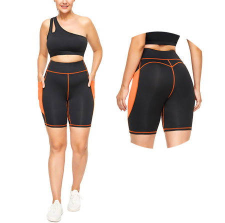 China Pantalones cortos de elevación del botín del motorista del gimnasio  de los pantalones cortos de los deportes del desgaste de la yoga de la  aptitud del extremo de las mujeres del