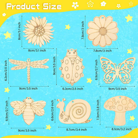 Buy Wholesale China Unfinished Wooden Cutouts Butterfly Wood