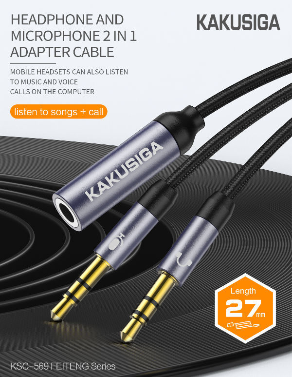 Headphone splitter for discount mobile