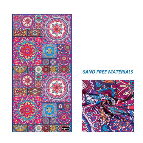 Buy Wholesale China Wholesale Brand Name Full Color Printed Quick Dry Sand  Free Microfiber Beach Towel Antibacterial & Beach Towel Antibacterial at  USD 2.2