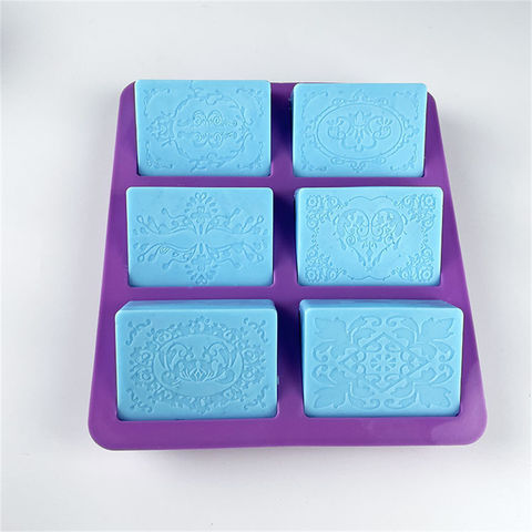 Flower Soap Molds for Soap Making Rectangle Silicone Soap Molds Flower  Basket