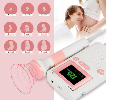 Portable Case W/ Shoulder Strap For AngelSounds Fetal Doppler Baby Heart Monitor 