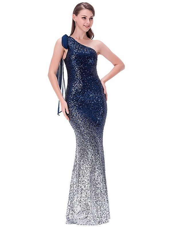 Buy Wholesale China Wholesale Latest Design Women One Shoulder Sequin Party  Evening Dress & Sequin Dress 2019 Sleeveless at USD 19.5 | Global Sources