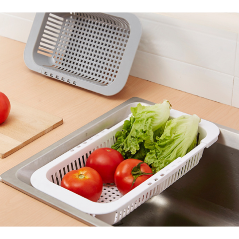 Buy Wholesale China Retractable Kitchen Sink Drain Rack Plastic Square Dish  Rack Vegetable Storage Rack Tableware Rack & Retractable Kitchen Sink Drain  Rack at USD 1.5