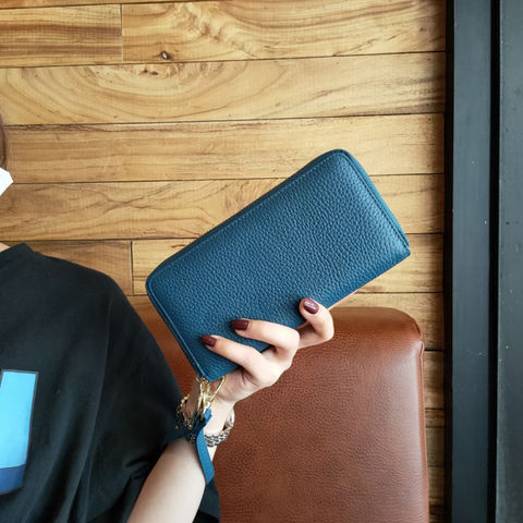 Luxury Genuine Leather Designer Long Wallet for Stylish Women