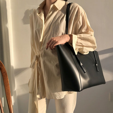 Fashion Leather Handbags Large Capacity Tote Bags Designer