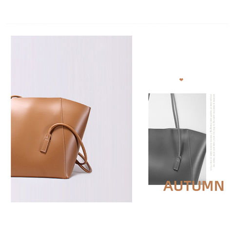 Buy Wholesale China Sh2038 Oversized Bags Fashion Luxury Black Designer  Blank Large Custom Logo Leather Tote Bag & Tote Bag at USD 10