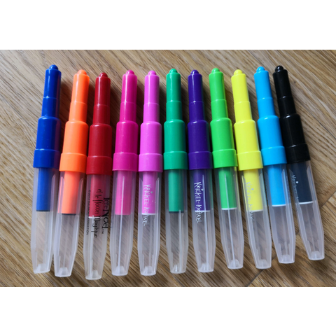 Fluorescent Blow Drawing Pens 8 Templates Cartoon Drawing Colouring Blow  Airbrush Marker Pen for Kids Educational Toy - AliExpress