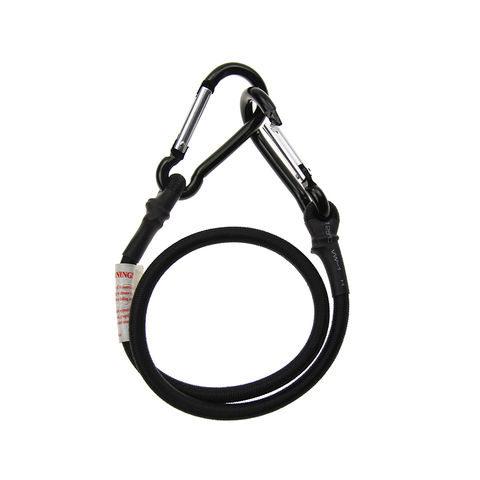 Buy Wholesale China Black Color High Strength Round Luggage Bungee Elastic  Cord Fasteners Tie Down Straps With Hooks & Bungee Cord at USD 0.85