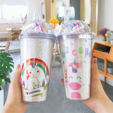 Buy Wholesale China Plastic Tumbler Cute Unicorn Alpaca Girly