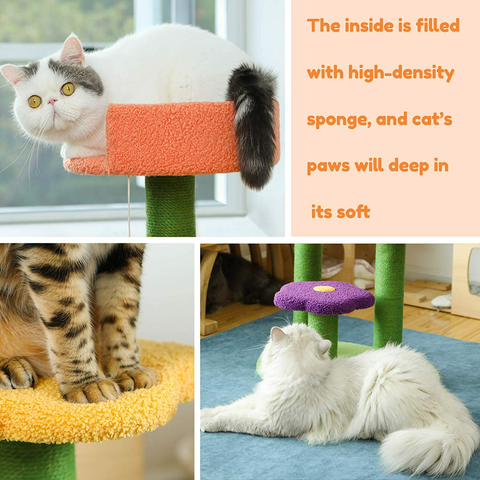 Elevated Cat Bed | Breathable Plush Cat Hammock | Cat Toy Fur Ball | Pet  Supply Bed