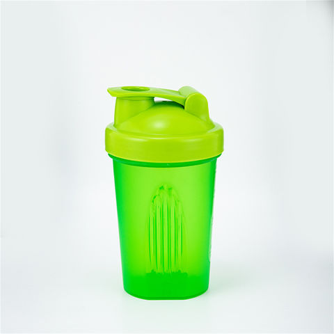 1pc 400ml Sports Shaker Bottle, Made Of Pp Material With Stainless