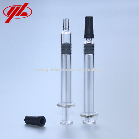 Filling Oil 1ml Luer Lock Prefilled Glass Syringe with Plastic Tube  Packaging - China Glass Syringe, Glass Prefilled Syringe