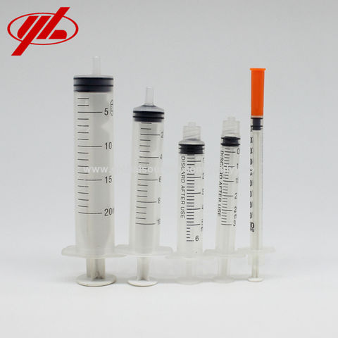 20ml Transparent Plastic Syringe 1ml Graduated Industrial