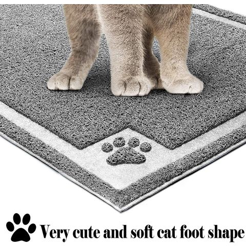 Alfombra de arena para gatos para caja de arena | lavable fácil de limpiar  con control de dispersión – Traps Litter – Suave en patas