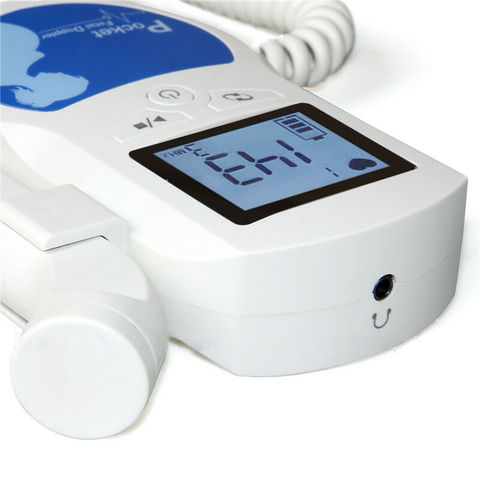 Pantalla LCD Ultrasonido Monitor de bebé Doppler fetal para embarazadas  Embarazo embarazo Bebé Detector de latidos del corazón Sin radiación