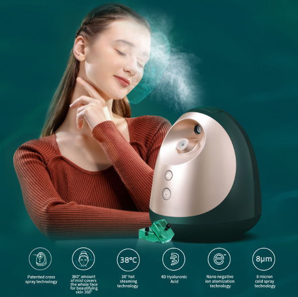 Facial Steamer Best Professional Nano Ionic Warm Mist, Home Face Sauna
