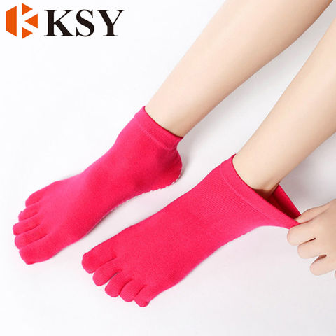 Buy Wholesale China Yoga Toe Socks With Grips For Women Non-slip Socks For  Pilates Barre Fitness & Dance Socks at USD 1.69