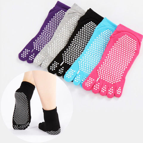 Buy Wholesale China Yoga Toe Socks With Grips For Women Non-slip