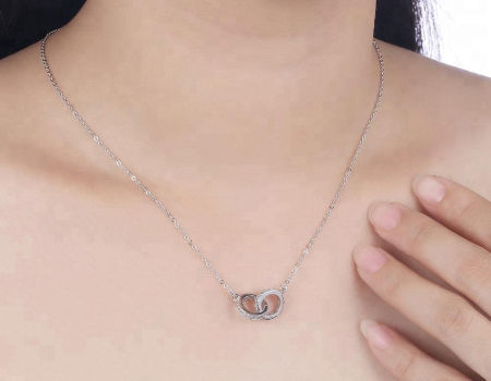 Wholesale Women Jewelry 925 Sterling Silver Necklace, Women 