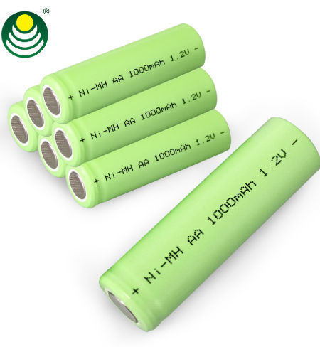 NIMH 1000mAh 1.2V AA rechargeable high capacity battery for electronic items supplier