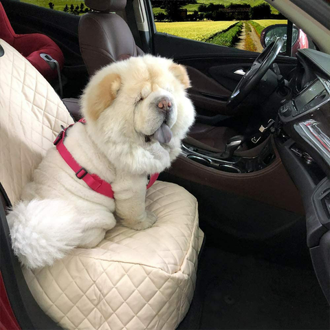 Housses de siège de voiture pour chien Housse de siège avant avec rabats  latéraux 100 %
