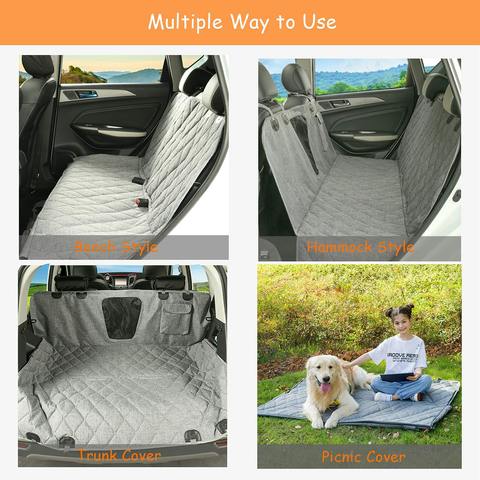 Stain Resistant Dog Car Hammock Waterproof Dog Seat Cover for Back Seat  with Mesh Window - China Dog Bed and Pet Bed price