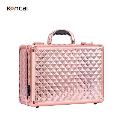 Source Makeup Case Led Mirror Cosmetic Bag Aluminum Travel Vanity Box With  Light on m.