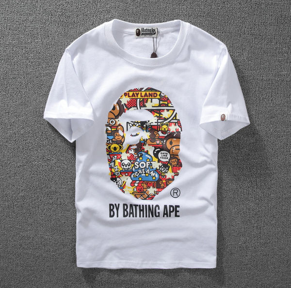 Men's Round-neck T-shirts Designer Bathing Ape T Shirt Men Trendy Loose  Printed T-shirt Hot Sell - Expore China Wholesale Men's Round-neck and  Custom Uniform, Printed T-shirt, Men T-shirt