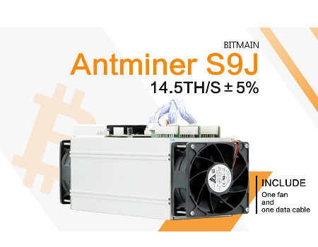 Asic Miner Antminer S9J 14TH/s Bitcoin Mining Machine BTC BCH